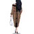 Personalized Ethiopian Tewahedo Angel Orthodox Family Matching Off The Shoulder Long Sleeve Dress and Hawaiian Shirt Black Color