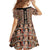 Personalized Ethiopian Tewahedo Angel Orthodox Family Matching Off Shoulder Short Dress and Hawaiian Shirt Black Color
