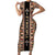 Personalized Ethiopian Tewahedo Angel Orthodox Family Matching Short Sleeve Bodycon Dress and Hawaiian Shirt Black Color