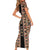 Personalized Ethiopian Tewahedo Angel Orthodox Family Matching Short Sleeve Bodycon Dress and Hawaiian Shirt Black Color