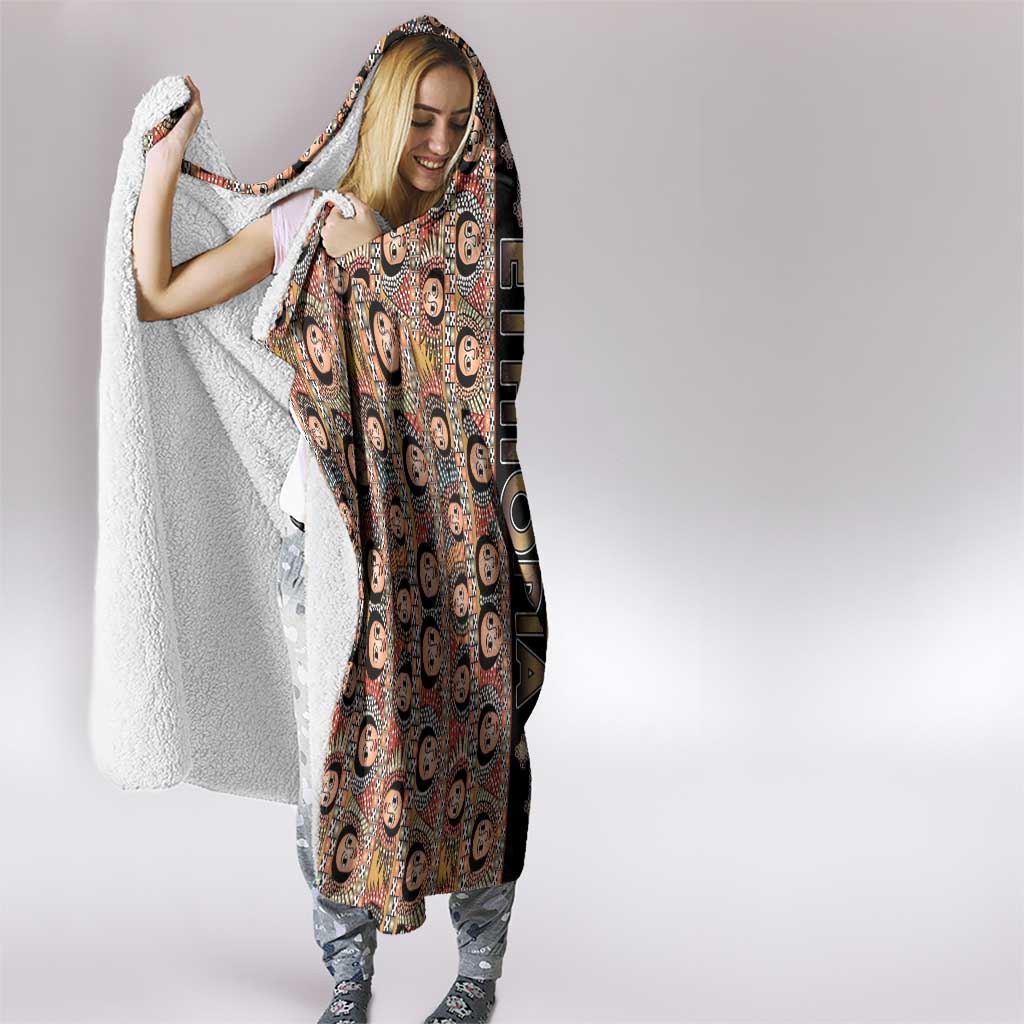Ethiopian Tewahedo Angel Orthodox Hooded Blanket Black Color