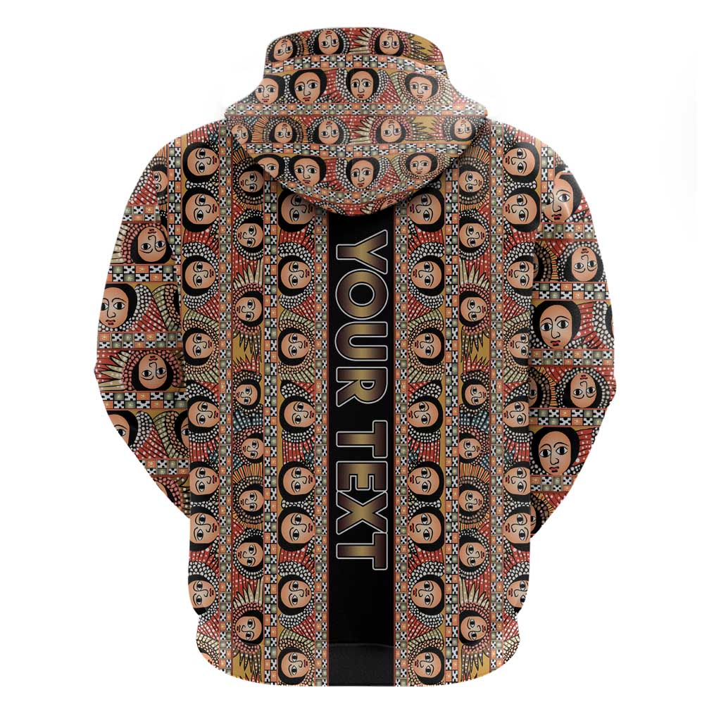 Personalized Ethiopian Tewahedo Angel Orthodox Hoodie Black Color
