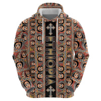 Personalized Ethiopian Tewahedo Angel Orthodox Hoodie Black Color