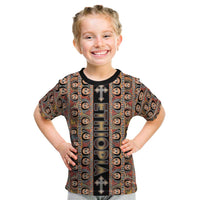 Personalized Ethiopian Tewahedo Angel Orthodox Kid T Shirt Black Color