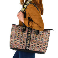 Ethiopian Tewahedo Angel Orthodox Leather Tote Bag Black Color
