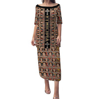 Personalized Ethiopian Tewahedo Angel Orthodox Puletasi Black Color