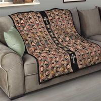 Ethiopian Tewahedo Angel Orthodox Quilt Black Color