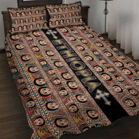 Ethiopian Tewahedo Angel Orthodox Quilt Bed Set Black Color