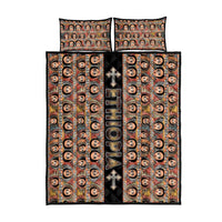 Ethiopian Tewahedo Angel Orthodox Quilt Bed Set Black Color