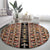 Ethiopian Tewahedo Angel Orthodox Round Carpet Black Color