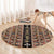 Ethiopian Tewahedo Angel Orthodox Round Carpet Black Color