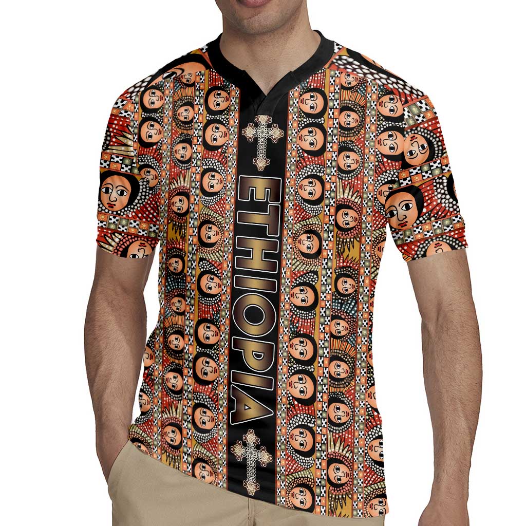 Personalized Ethiopian Tewahedo Angel Orthodox Rugby Jersey Black Color