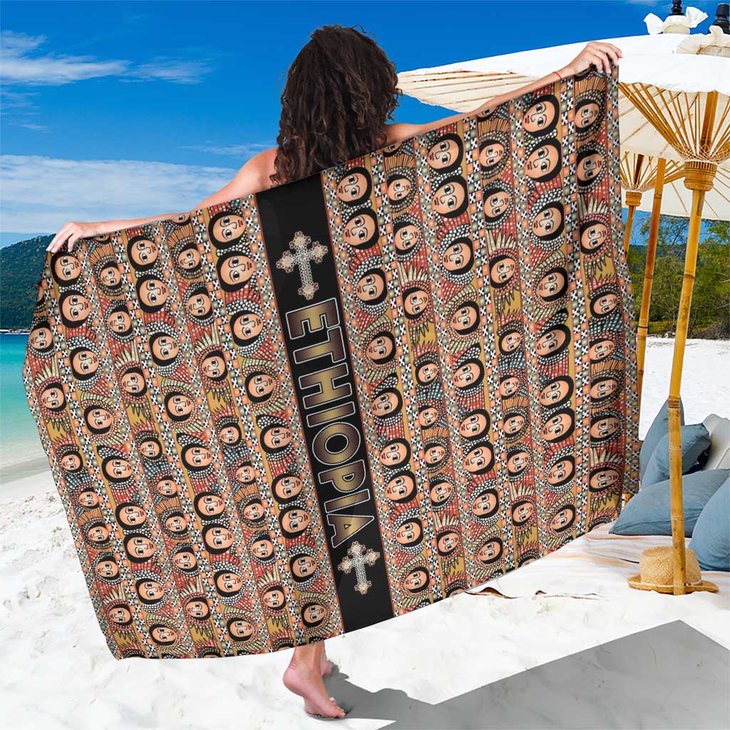 Ethiopian Tewahedo Angel Orthodox Sarong Black Color