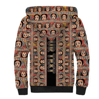 Personalized Ethiopian Tewahedo Angel Orthodox Sherpa Hoodie Black Color