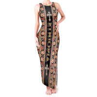 Personalized Ethiopian Tewahedo Angel Orthodox Tank Maxi Dress Black Color