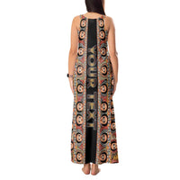 Personalized Ethiopian Tewahedo Angel Orthodox Tank Maxi Dress Black Color