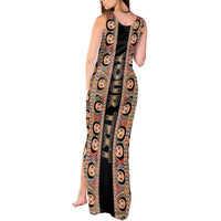Personalized Ethiopian Tewahedo Angel Orthodox Tank Maxi Dress Black Color