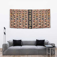 Ethiopian Tewahedo Angel Orthodox Tapestry Black Color