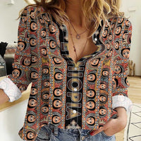 Personalized Ethiopian Tewahedo Angel Orthodox Women Casual Shirt Black Color