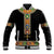 Ethiopia Saba Kemis Baseball Jacket Habesha Style Black Color