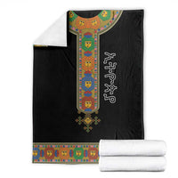 Ethiopia Saba Kemis Blanket Habesha Style Black Color