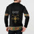 Ethiopia Saba Kemis Button Sweatshirt Habesha Style Black Color