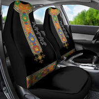 Ethiopia Saba Kemis Car Seat Cover Habesha Style Black Color