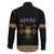 Ethiopia Saba Kemis Family Matching Puletasi and Hawaiian Shirt Habesha Style Black Color