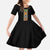 Ethiopia Saba Kemis Family Matching Summer Maxi Dress and Hawaiian Shirt Habesha Style Black Color
