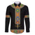 Ethiopia Saba Kemis Family Matching Summer Maxi Dress and Hawaiian Shirt Habesha Style Black Color
