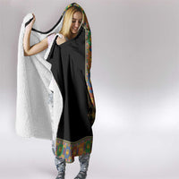 Ethiopia Saba Kemis Hooded Blanket Habesha Style Black Color
