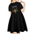 Ethiopia Saba Kemis Kid Short Sleeve Dress Habesha Style Black Color