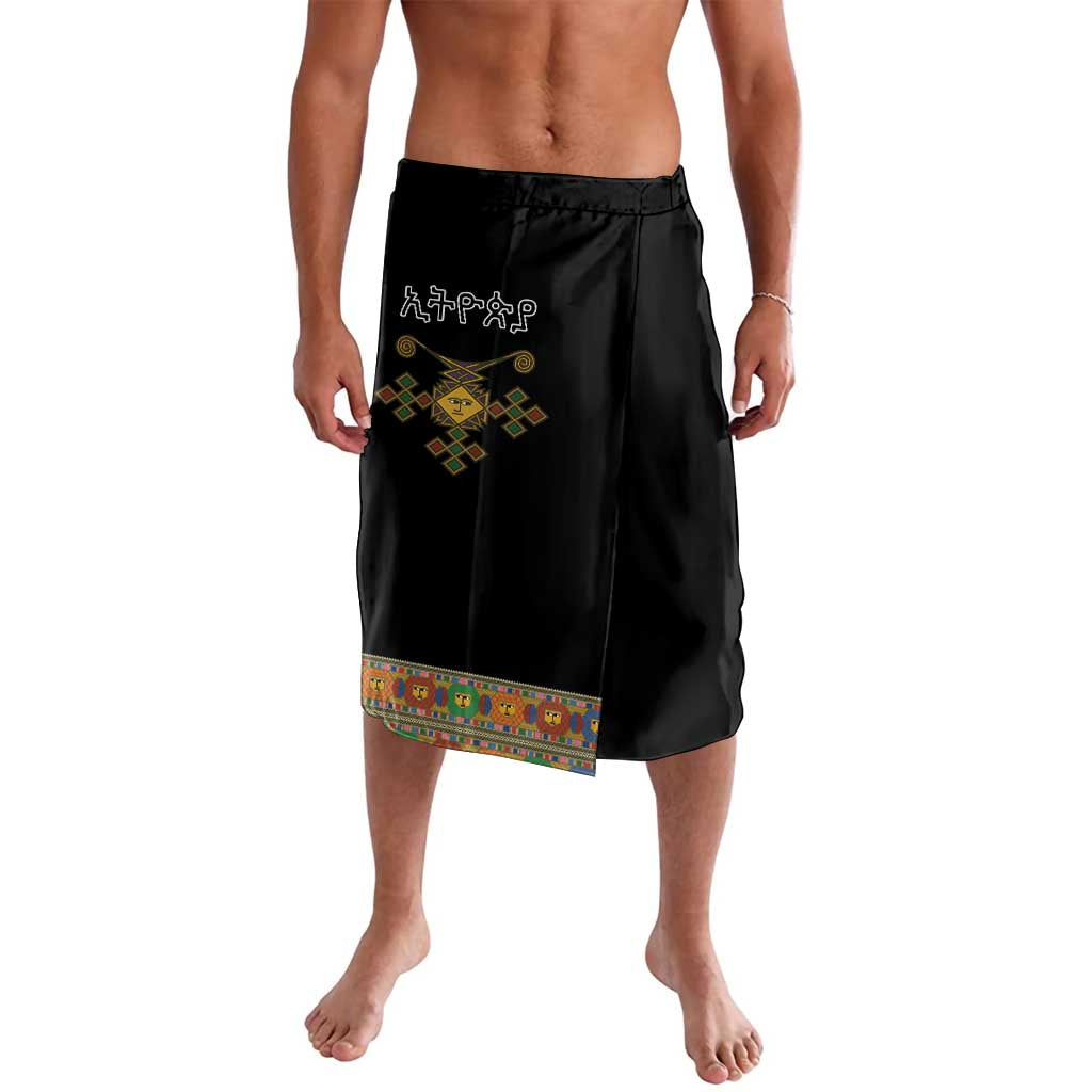Ethiopia Saba Kemis Lavalava Habesha Style Black Color