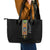 Ethiopia Saba Kemis Leather Tote Bag Habesha Style Black Color