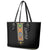 Ethiopia Saba Kemis Leather Tote Bag Habesha Style Black Color