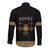 Ethiopia Saba Kemis Long Sleeve Button Shirt Habesha Style Black Color