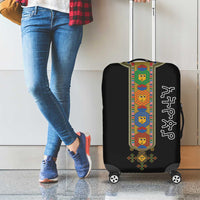 Ethiopia Saba Kemis Luggage Cover Habesha Style Black Color