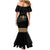 Ethiopia Saba Kemis Mermaid Dress Habesha Style Black Color