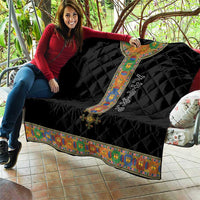 Ethiopia Saba Kemis Quilt Habesha Style Black Color