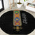 Ethiopia Saba Kemis Round Carpet Habesha Style Black Color