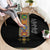 Ethiopia Saba Kemis Round Carpet Habesha Style Black Color