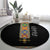 Ethiopia Saba Kemis Round Carpet Habesha Style Black Color
