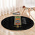 Ethiopia Saba Kemis Round Carpet Habesha Style Black Color