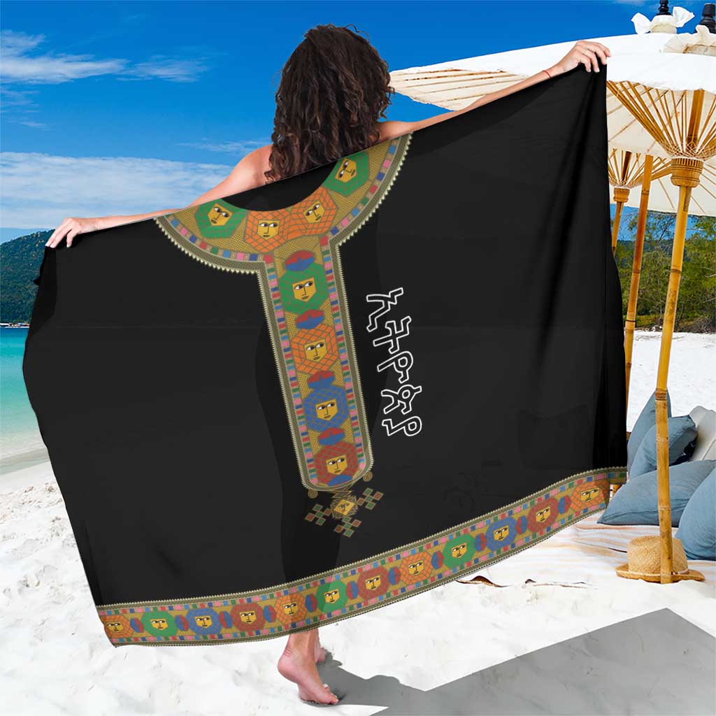 Ethiopia Saba Kemis Sarong Habesha Style Black Color