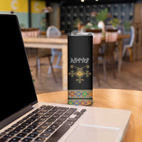 Ethiopia Saba Kemis Skinny Tumbler Habesha Style Black Color