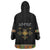 Ethiopia Saba Kemis Wearable Blanket Hoodie Habesha Style Black Color