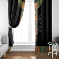 Ethiopia Saba Kemis Window Curtain Habesha Style Black Color
