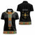Ethiopia Saba Kemis Women Polo Shirt Habesha Style Black Color