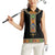 Ethiopia Saba Kemis Women Sleeveless Polo Shirt Habesha Style Black Color
