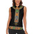 Ethiopia Saba Kemis Women Sleeveless Polo Shirt Habesha Style Black Color
